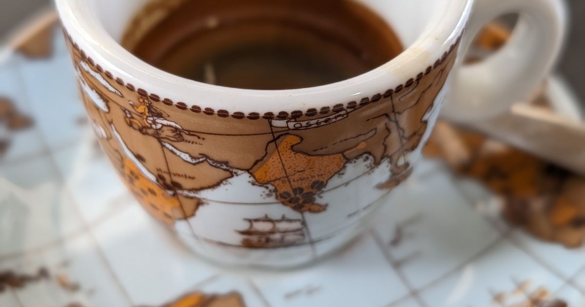 coffee cup for midlife travel blog